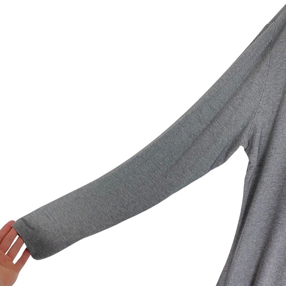 Skims Soft Lounge Button Up Henley Onesie Womens Plus Size 3X Heathered Grey LS - Picture 5 of 16